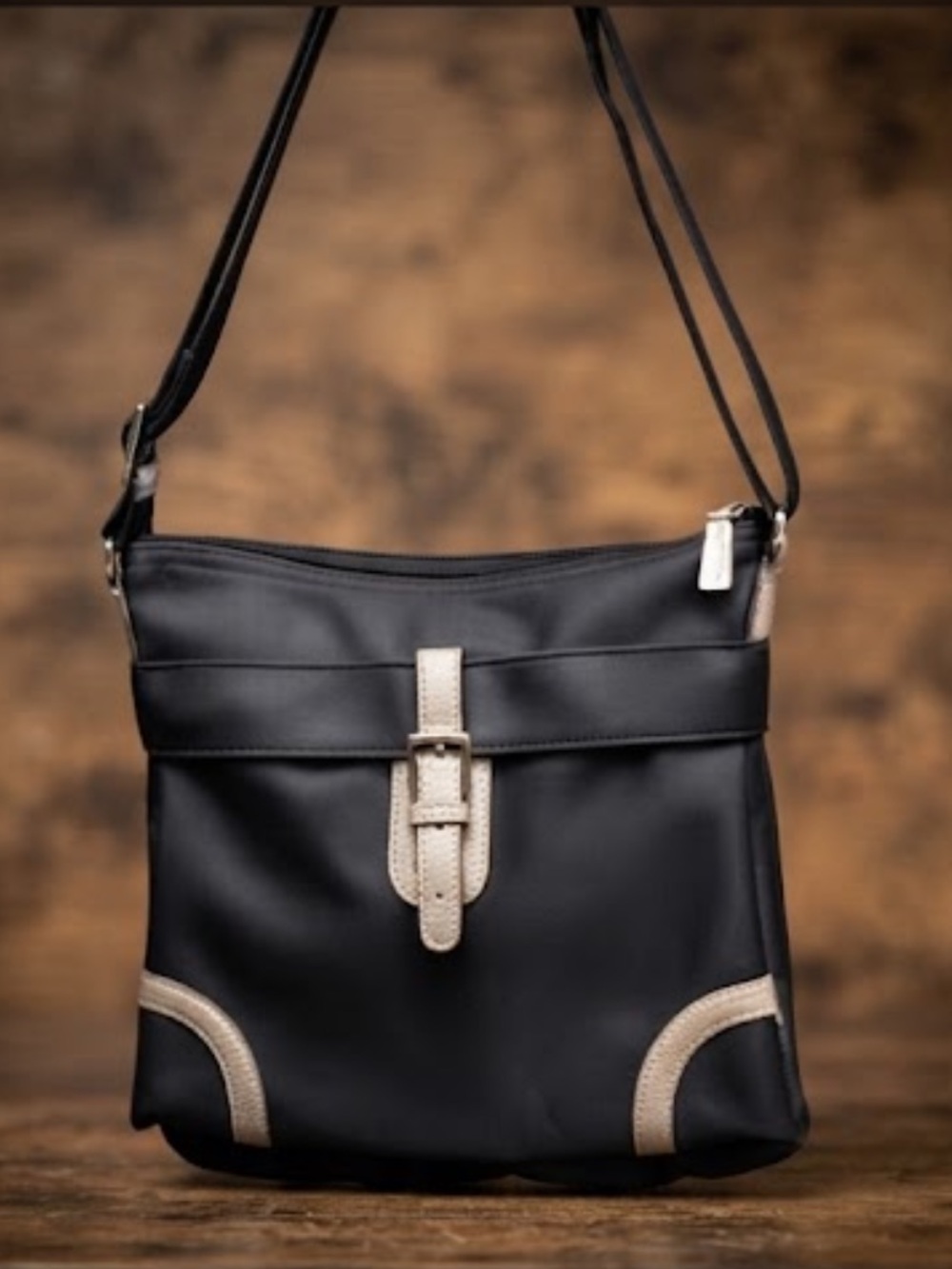 Kesslord Black Crossbody Messenger Bag